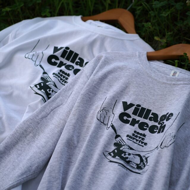 ～ライド x フード x ショッピング x キャンプ～のスペシャルイベント【VILLAGE GREEN RIDE 2024】 orig ロングスリーブTシャツ