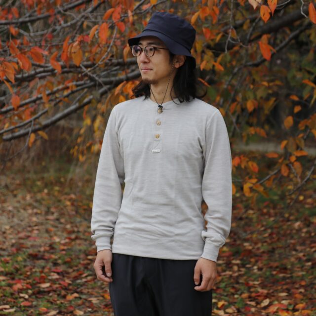 街でも山でもガシガシ着られるエブリデーウール【ACLIMA / アクリマ】WARMWOOL GRANDAD SHIRT（ウォームウール グランダッドシャツ）